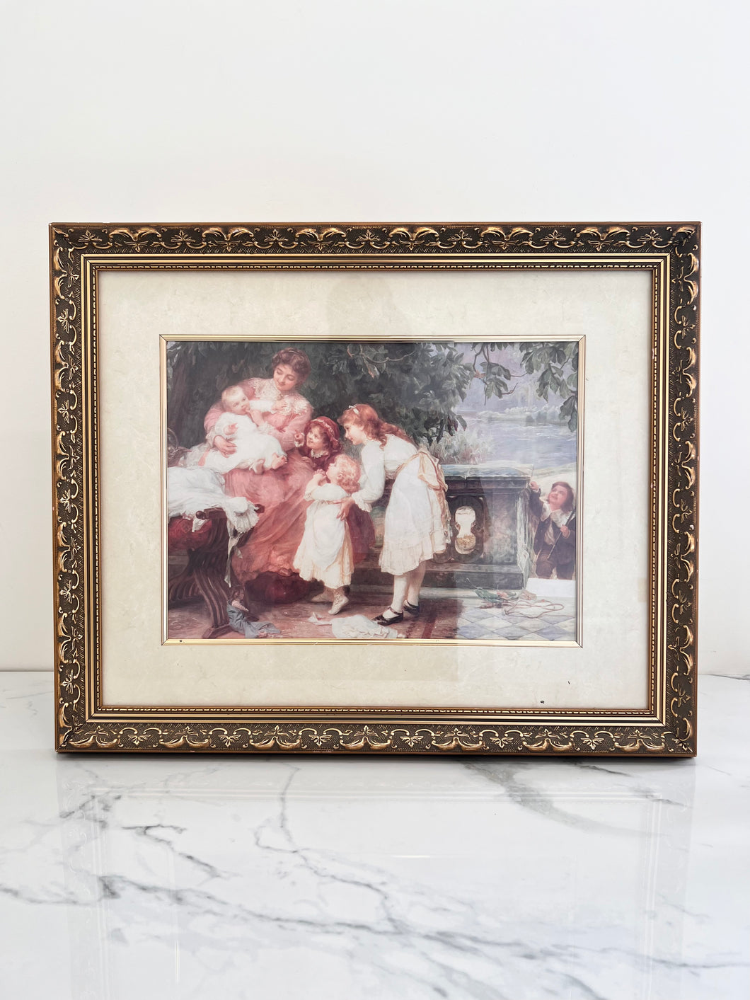 Framed Print of Mother and Children