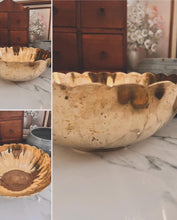 Load image into Gallery viewer, Large Brass Scalloped Bowl
