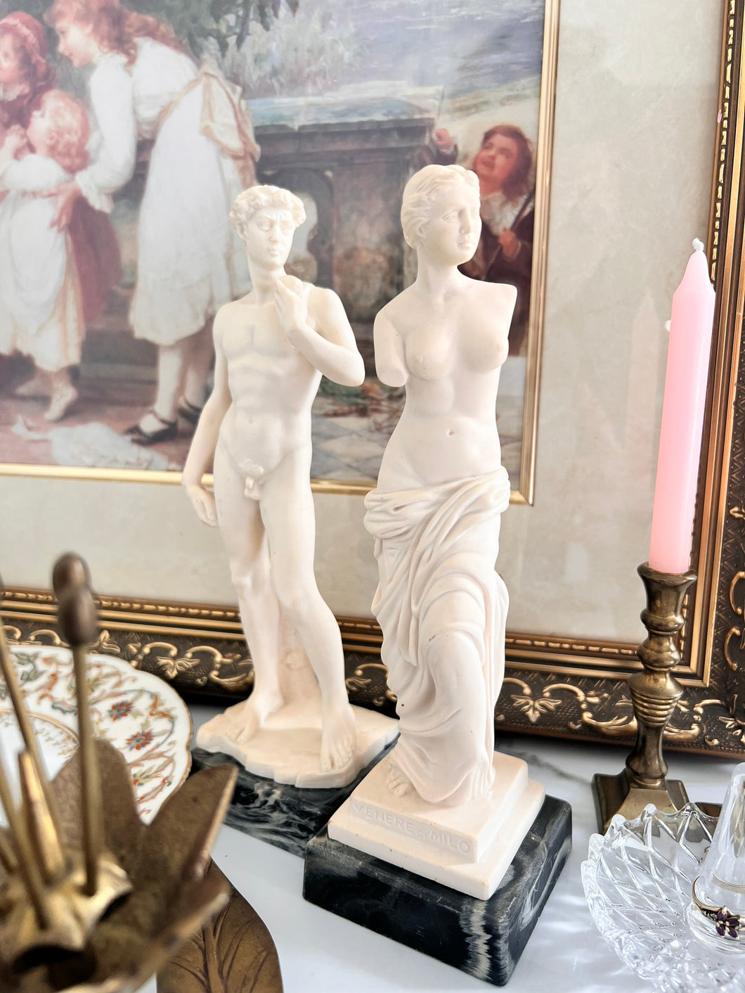 David and Aphrodite - Small Statues