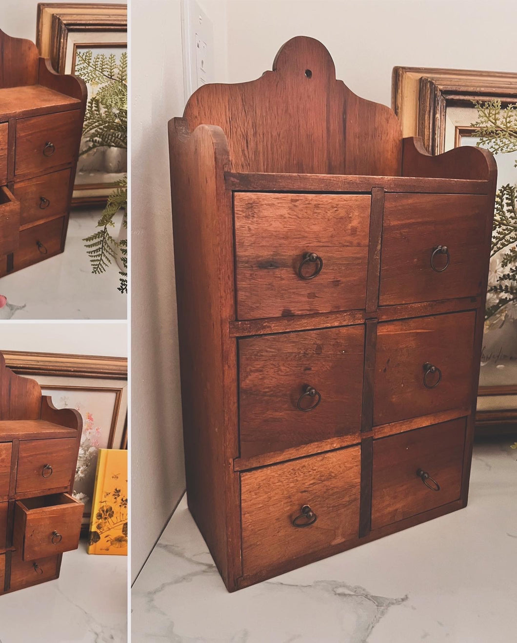 Vintage Wooden Spice Cabinet