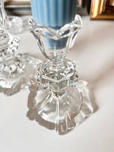 Load image into Gallery viewer, Set of 2 crystal Candlestick Holders
