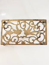 Load image into Gallery viewer, 3 • Antique brass trivet stand with birds
