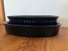 Load image into Gallery viewer, Corning Ware Classic Black (French Black) Ribbed Casserole Dishes
