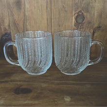 Load image into Gallery viewer, Embossed Glass Tea Cups
